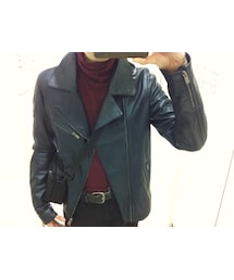 DROMe | DROMeのライダーズジャケット。2015年の秋に、某セレクトショップで、過去のシーズンのものがかかったラックで発見して購入。(ライダースジャケット)