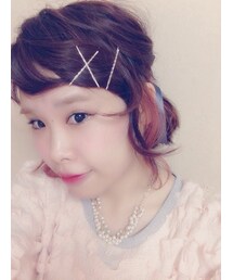 ヘアピン×リボン(その他ヘアアクセサリー)
