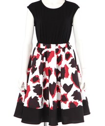 Cherry Ann | プリントドッキングワンピース(ワンピース)