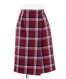 Cherry Ann | チェックタイトスカート/ボルドー(スカート)