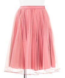 Cherry Ann | プリーツチュールスカート/ピンク(スカート)