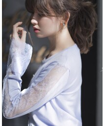 tocco | シアーレース袖カーディガン(カーディガン/ボレロ)