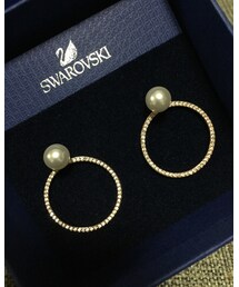 SWAROVSKI | HOOP FEVERピアス(ピアス（両耳用）)