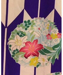 poniapon | ザ・アンティークな矢羽根の単衣(浴衣)