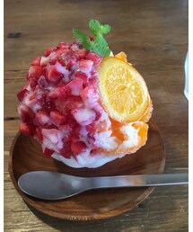 ストロベリー&オレンジのかき氷🍧 | その他
