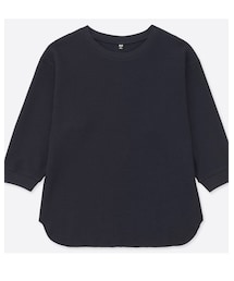 UNIQLO | ワッフルクルーネックT(七分袖)(Tシャツ/カットソー)