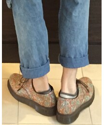 Dr. Martens | 赤と緑のペイズリーが可愛いお気に入りです。(その他シューズ)