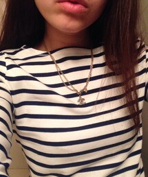 ボーダーカットソー(Tシャツ/カットソー)