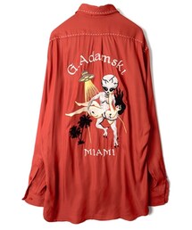 black weirdos | 【BLACK WEIRDOS】Adam Rayon Shirt/RED(シャツ/ブラウス)