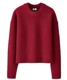 UNIQLO | WOMAN ラムクロップドクルーネックセーター(ニット/セーター)