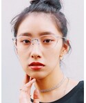 Zoff | 【2018年1月発売！】Zoff×中田クルミ コラボ クリアレンズサングラス(Sunglasses)