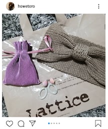 Lattice | ニットヘアターバン(ヘアアクセサリー)