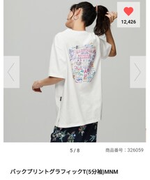 GU | バックプリントグラフィックT(5分袖)(Tシャツ/カットソー)