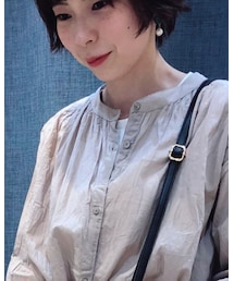 Samansa Mos2 blue | Tシャツ/カットソー