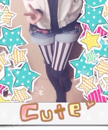 縦縞タイツ(タイツ/ストッキング)