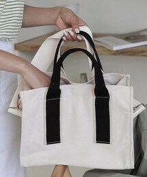 DHOLIC | 2WAYミニスクエアコットンバッグ(トートバッグ)