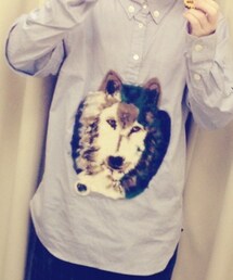 mercibeaucoup, | メルシー おおかみシャツ(シャツ/ブラウス)