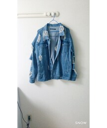 しらん(￣▽￣) | ダメージデニムジャケット(デニムジャケット)