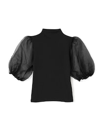 GRL | 袖チュール切替えハイネックトップス[at1248](トップス)