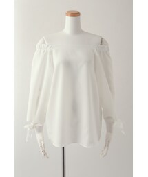 STYLEST | 袖リボンロング丈オフショルブラウス(シャツ/ブラウス)