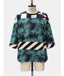 MSGM | tropical & Geometry print t-shirt(Tシャツ/カットソー)
