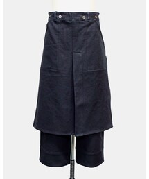 SHINYA KOZUKA | TROUSERS WITH APRON BLACK(その他パンツ)