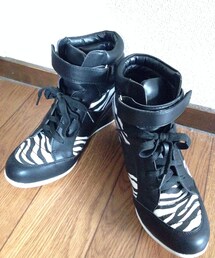 GU:ゼブラ柄インヒールスニーカー(スニーカー)