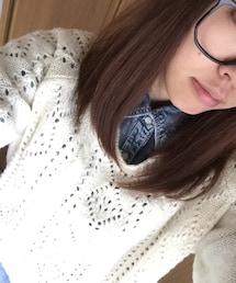 しまむら | ホワイトニット(ニット/セーター)