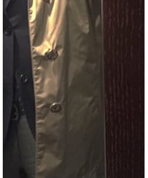 Mackintosh | マッキントッシュロンドンのシャカシャカステンカラーコート。色味、質感、サイズ感に優れたこの時期使い勝手の良いコート(ステンカラーコート)