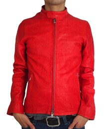 Battalion LEATHER SINGLE RIDERS RED(ライダースジャケット)