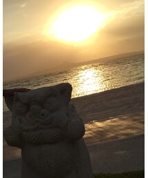 シーサーと夕日♡ | その他