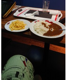 100円ｶﾚ-とﾎﾟﾃﾄうまうま🤤 | その他