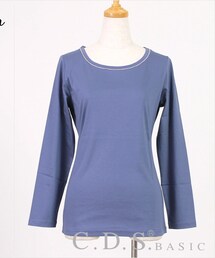 CLEF DE SOL | ラインストーン付きカットソー(Tシャツ/カットソー)