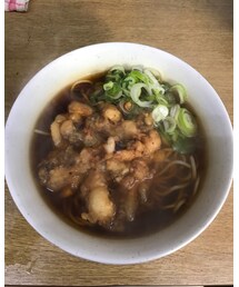 🔸今日の立ちそば | 🔸一由そば(日暮里)  げそ天そば  330円(その他)