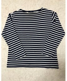 SAINT JAMES | セントジェームス   バスクシャツ(紺)(Tシャツ/カットソー)
