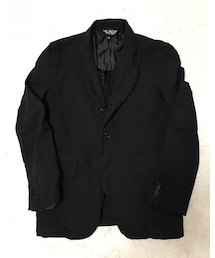 BLACK COMME des GARCONS | 🔸ブラックギャルソン   ポリ縮絨ジャケット(黒)(テーラードジャケット)
