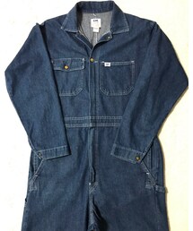 🔸ただ今メルカリ出品中のツナギ🐷✨ | リー(古着)    オールインワン(紺)  ★メルカリ出品中‼️(つなぎ/オールインワン)