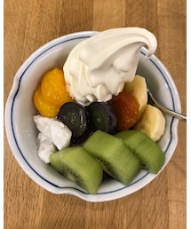 🔸今日はあんみつ🥞 | 🔸みはし(上野)   フルーツクリームあんみつ  790円(その他)