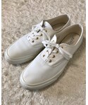 MAISON KITSUNE | メゾンキツネ   デッキシューズ(白)(懶漢鞋)