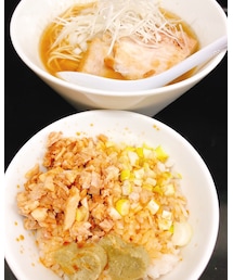 🔸今日のラーメン🍜 | 🔸のじじＲ(我孫子)  煮干中華そば750円＋ニボバタご飯200円(その他)