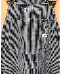 VINTAGE | 🔸リー(60s古着)  オバオル(ヒッコリーストライプ) ★メルカリ出品中‼️(サロペット/オーバーオール)
