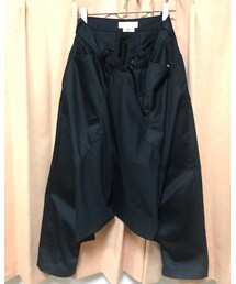 GANRYU | ガンリュウ  変形サルエルパンツ(黒)(その他パンツ)