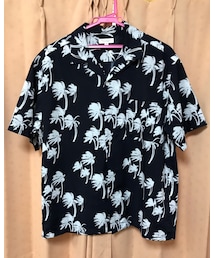 UNITED ARROWS | 🔸ユナイテッドアローズ  ヤシ柄アロハシャツ(ネイビー) ★メルカリ出品中‼️(シャツ/ブラウス)