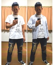 🔸基本コーデ🐷🐷‼️ | 🔸小紋総柄パジャマシャツコーデ😎✨(その他)