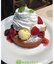 🔸今日のパンケーキ🥞 | 🔸モクオラディキシーダイナー  ストロベリーチーズケーキ  980円(その他)