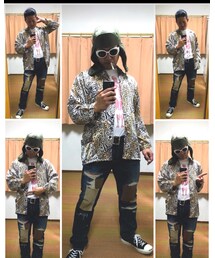 🔸レオパパジャマシャツコーデ😎✨ | 🔸前回投稿のレオパパジャマシャツコーデ😎✨(その他)