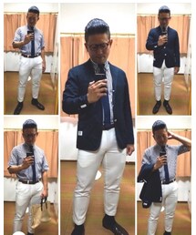 🔸前回のお仕事コーデ🐷✨ | 🔸白パン×ギンガム爽やかコーデ🐷✨(その他)