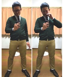 🔸今日のケロ色🐸お仕事コーデ✨ | 🔸お気に入りのケロ色🐸ユニクロカーディガン✨(その他)