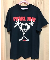 GILDAN | 🔸ギルダン　パールジャムTシャツ(黒) ★メルカリ出品中‼️(Tシャツ/カットソー)
