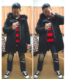 🔸前回の赤黒ボーダーニット投稿😎✨ | 🔸タバポ🐷🚬‼️(その他)